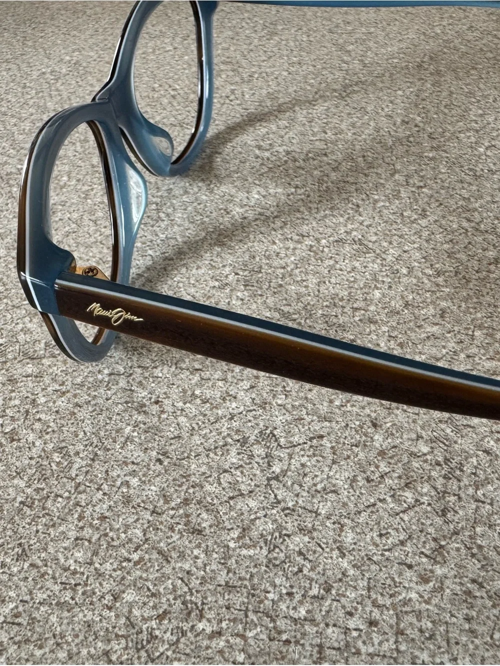 Maui Jim Sunglasses Temple Arm in Deep Teal Blue